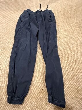 Abercrombie & Fitch Men’s Linen Blend  Drawstring Jogger Pants loose fit